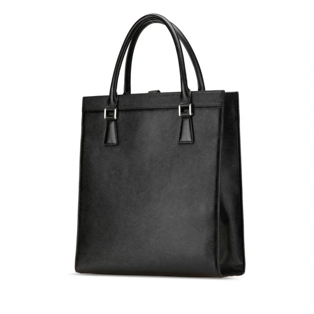 Burberry Black Textured Handbag - Picture 2 of 11